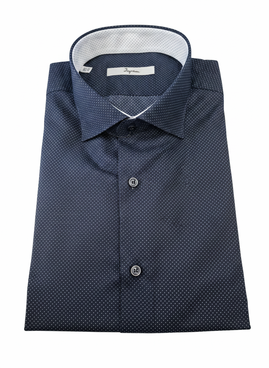 Camicia Ingram Slim Fit fantasia pois