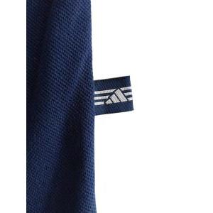 Polo uomo  anni 90/y2k con zip in cotone piquet blu navy