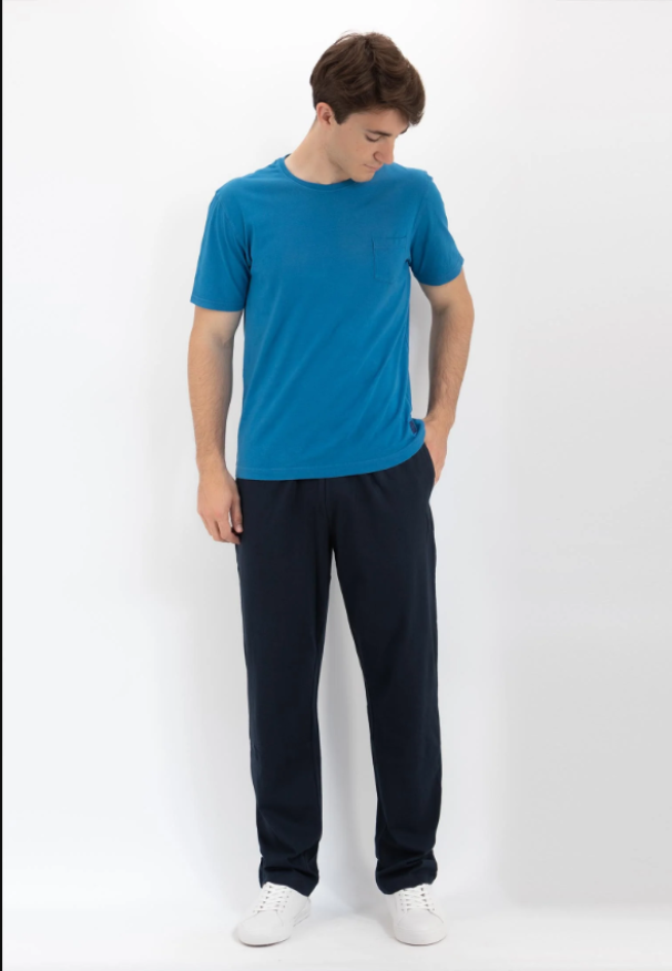 campagnolo pant lungo jersey fondo dritto  blu - foto 1