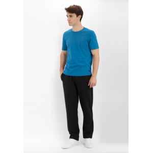 Pant tuta lungo jersey fondo dritto tg cal nero