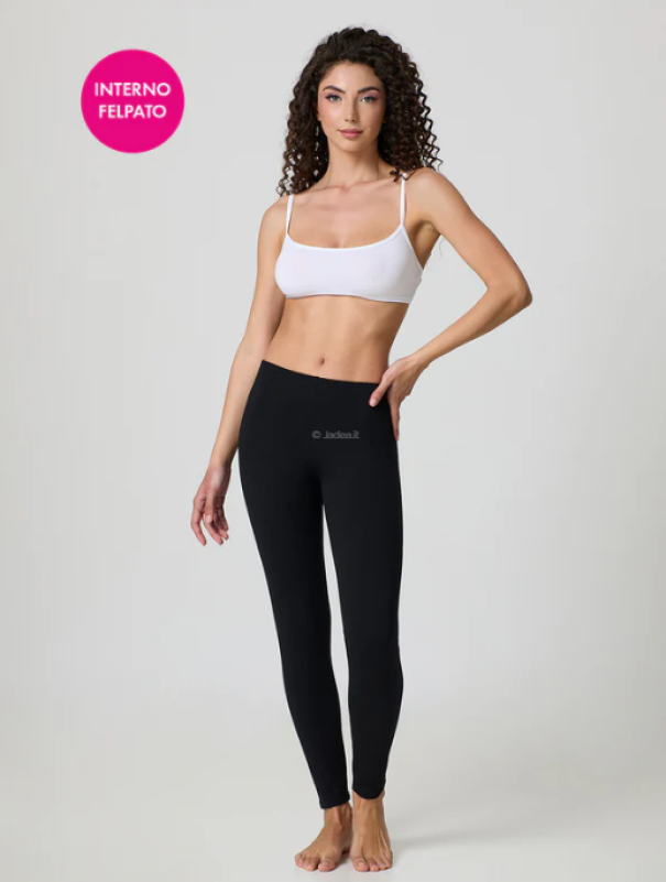 Leggings Jadea donna invernali nero