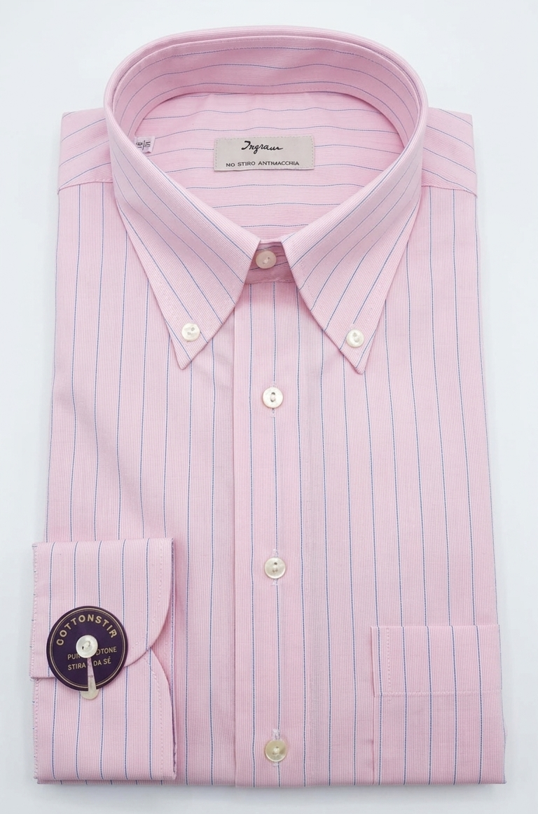 Camicia Ingram righe rosa
