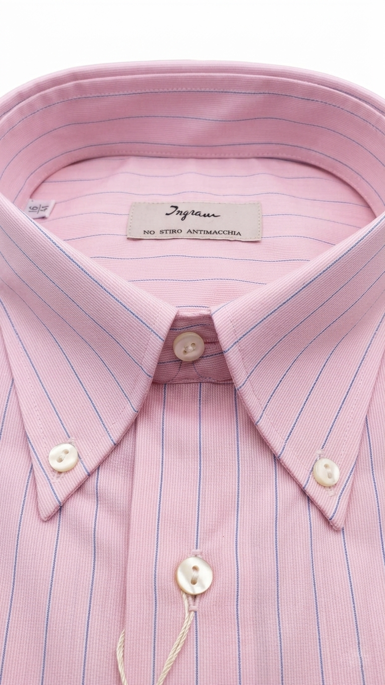 Camicia Ingram righe rosa