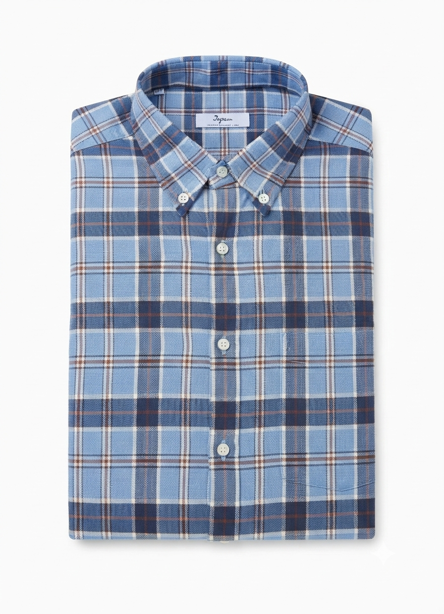 camicia-flanella-ingram-01 Camicia flanella di cotone Regular Fit Ingram