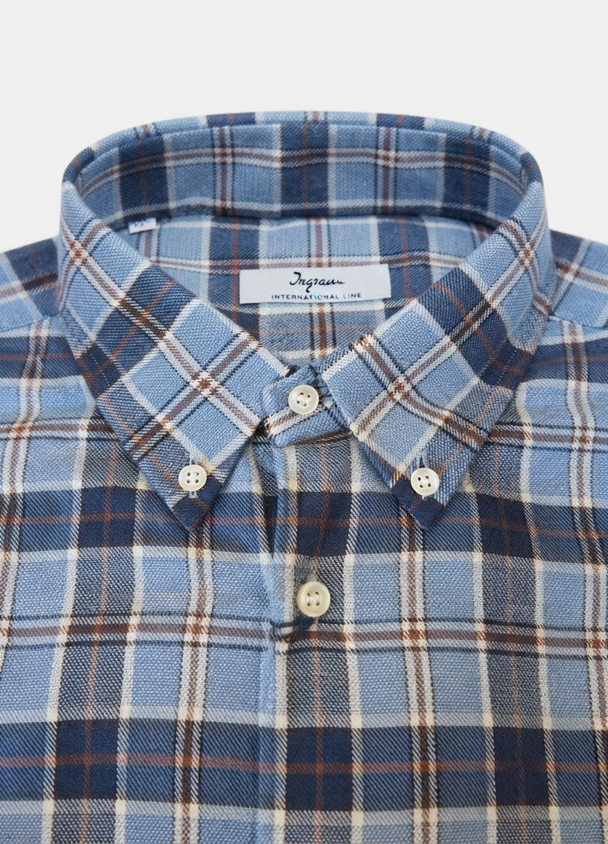 camicia-flanella-ingram-03 Camicia flanella di cotone Regular Fit Ingram