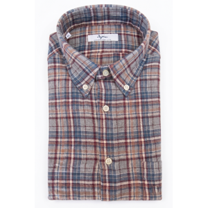 Camicia flanella di cotone  taglie forti