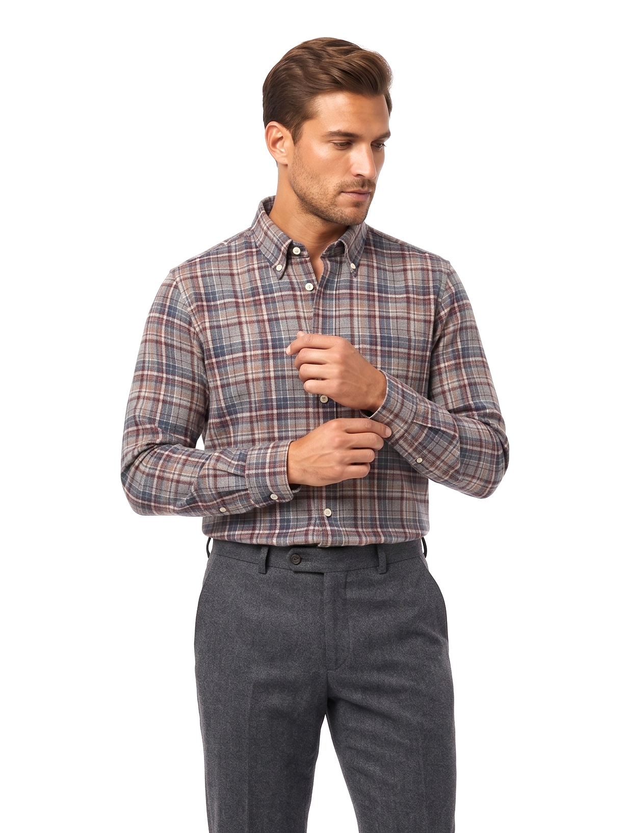 camicia-flanella-regular-03 Camicia flanella di cotone Ingram