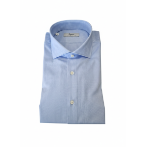 Camicia  slim fit uomo celeste