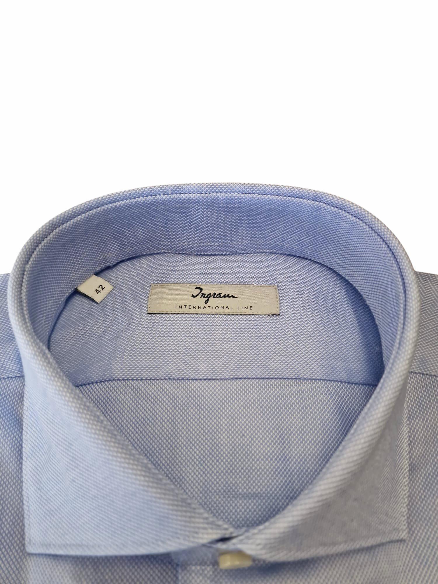 Camicia Ingram Slim Fit uomo celeste