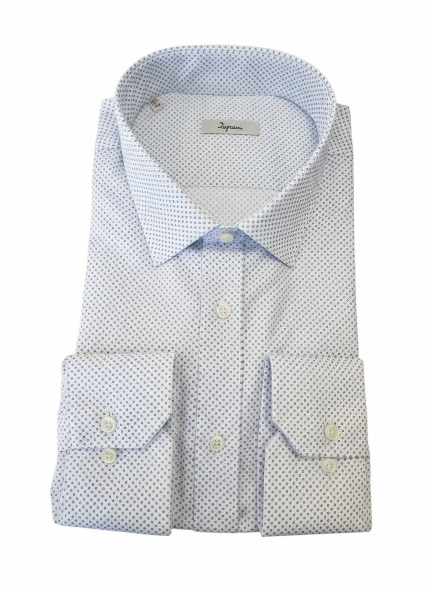 Camicia Ingram Classic Fit micro fantasia