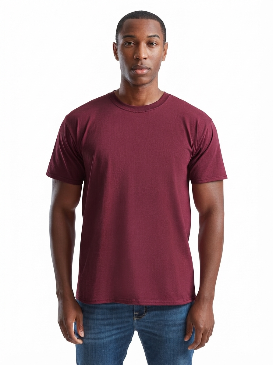 T-shirt Fruit Of The Loom Bordeaux