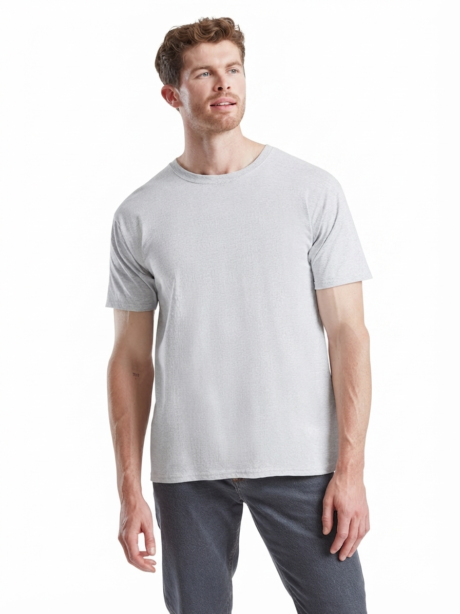 T-shirt Fruit Of The Loom Grigio