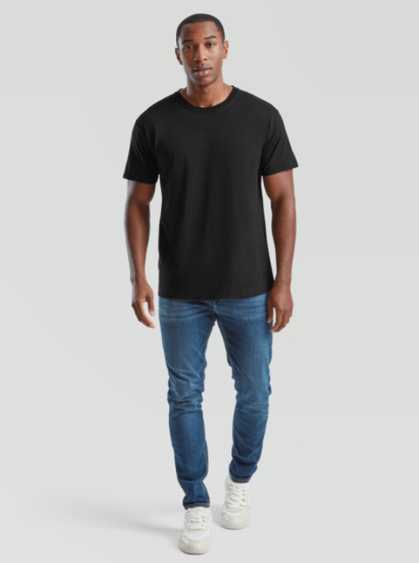 t-shirt-over-04 T-shirt Fruit Of The Loom Nero Taglie Over