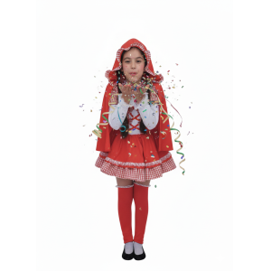 Abito carnevale bambina cappuccetto rosso