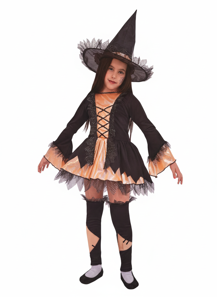 Abito da carnevale bambina streghetta