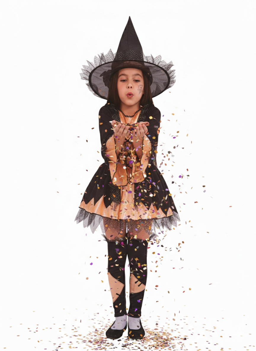 Abito da carnevale bambina streghetta