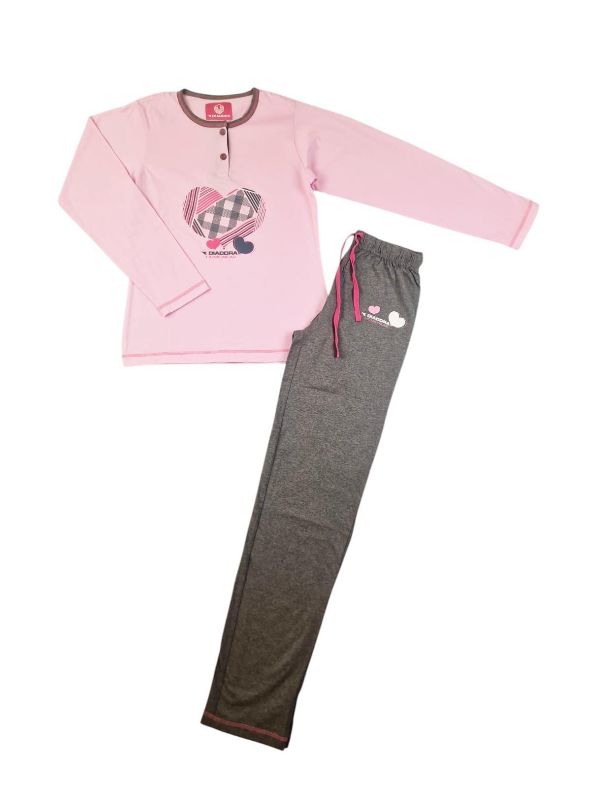 Pigiama cotone jersey bambina Diadora