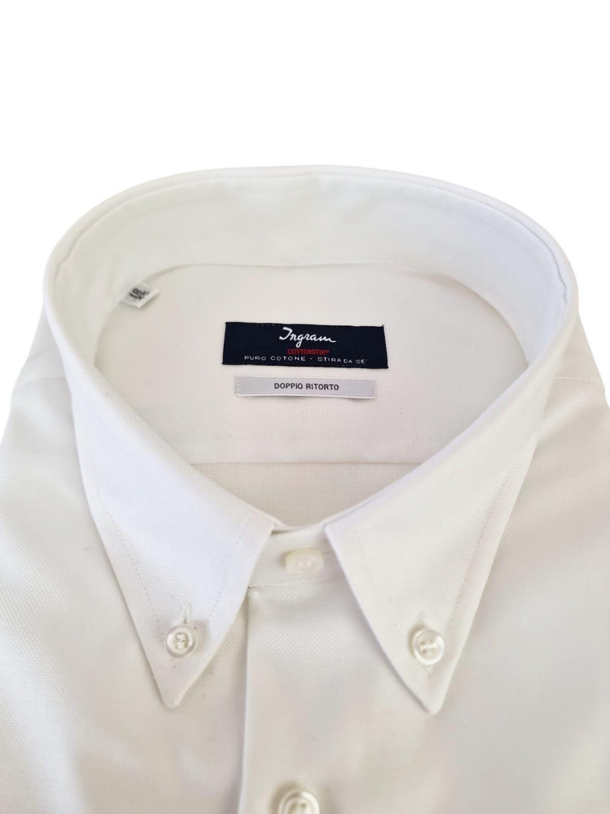 Camicia Ingram uomo Classic Fit No Stiro bianco
