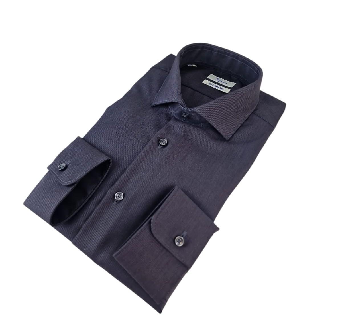 Camicia Ingram Cottonstir Slim Fit uomo antracite