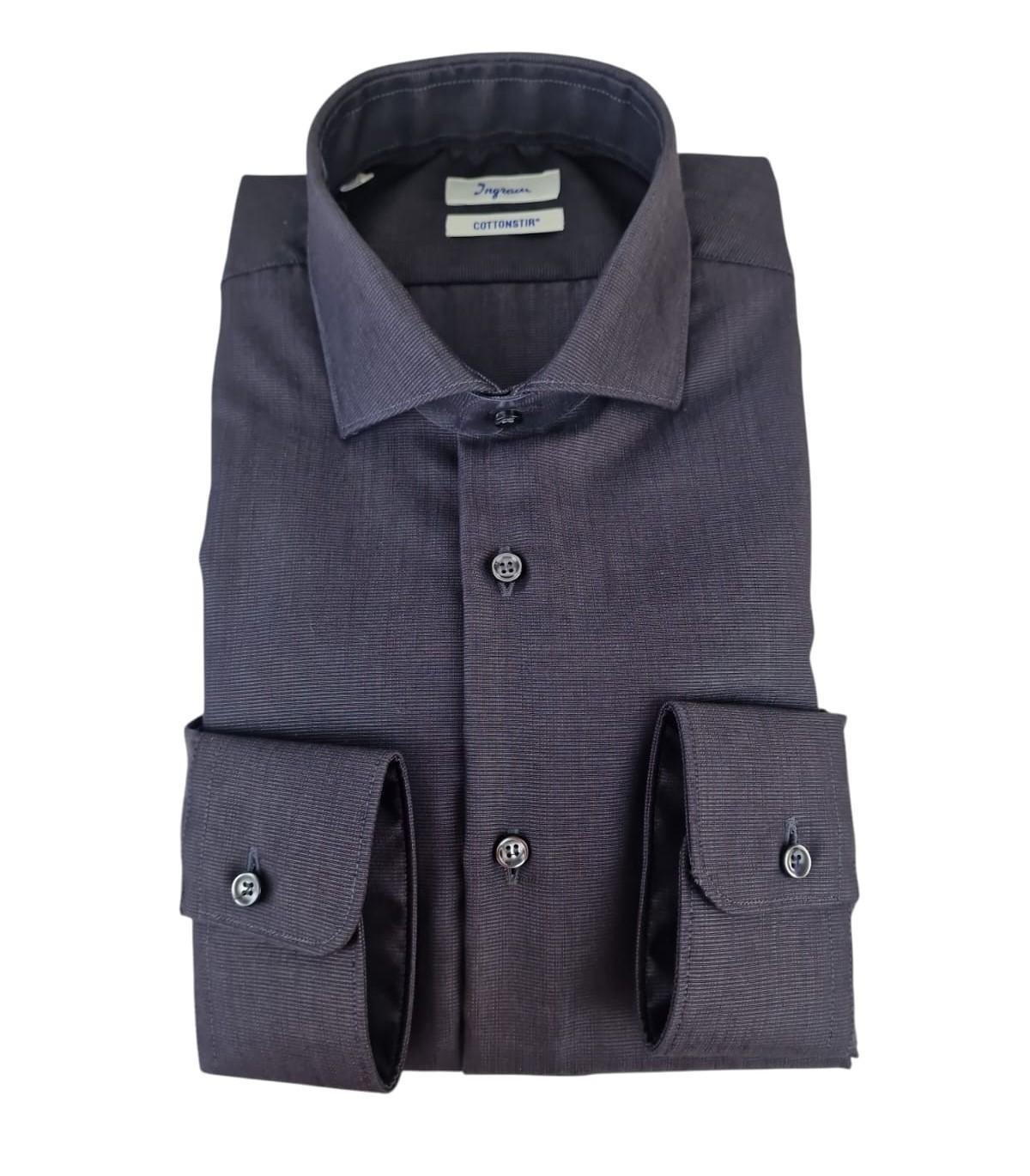 Camicia Ingram Cottonstir Slim Fit uomo antracite