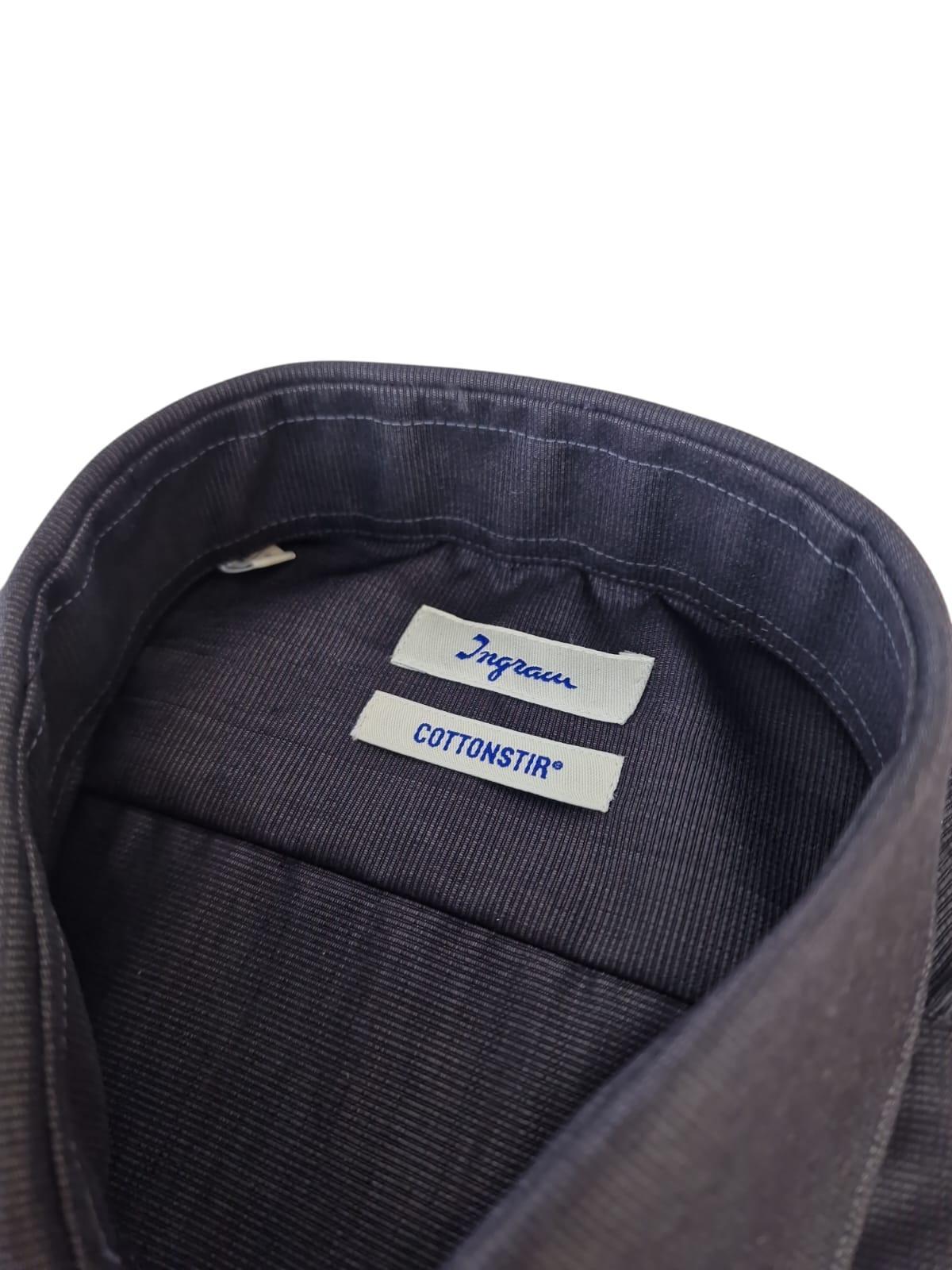 Camicia Ingram Cottonstir Slim Fit uomo antracite