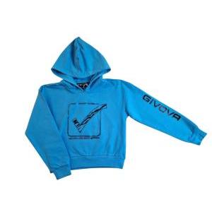 Felpa in cotone garzato con cappuccio  bambina