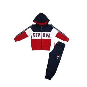 Tuta Givova full zip felpata bambino