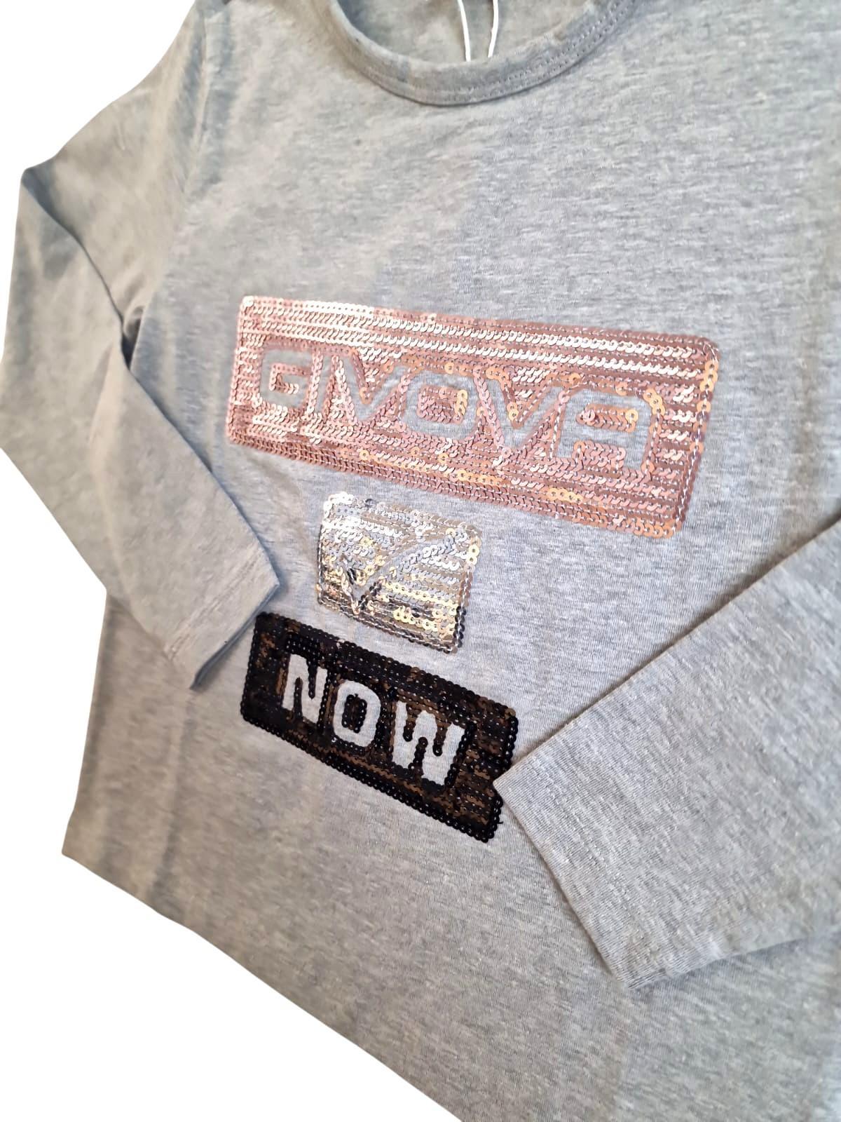Maglia girocollo in cotone manica lunga bambina Givova