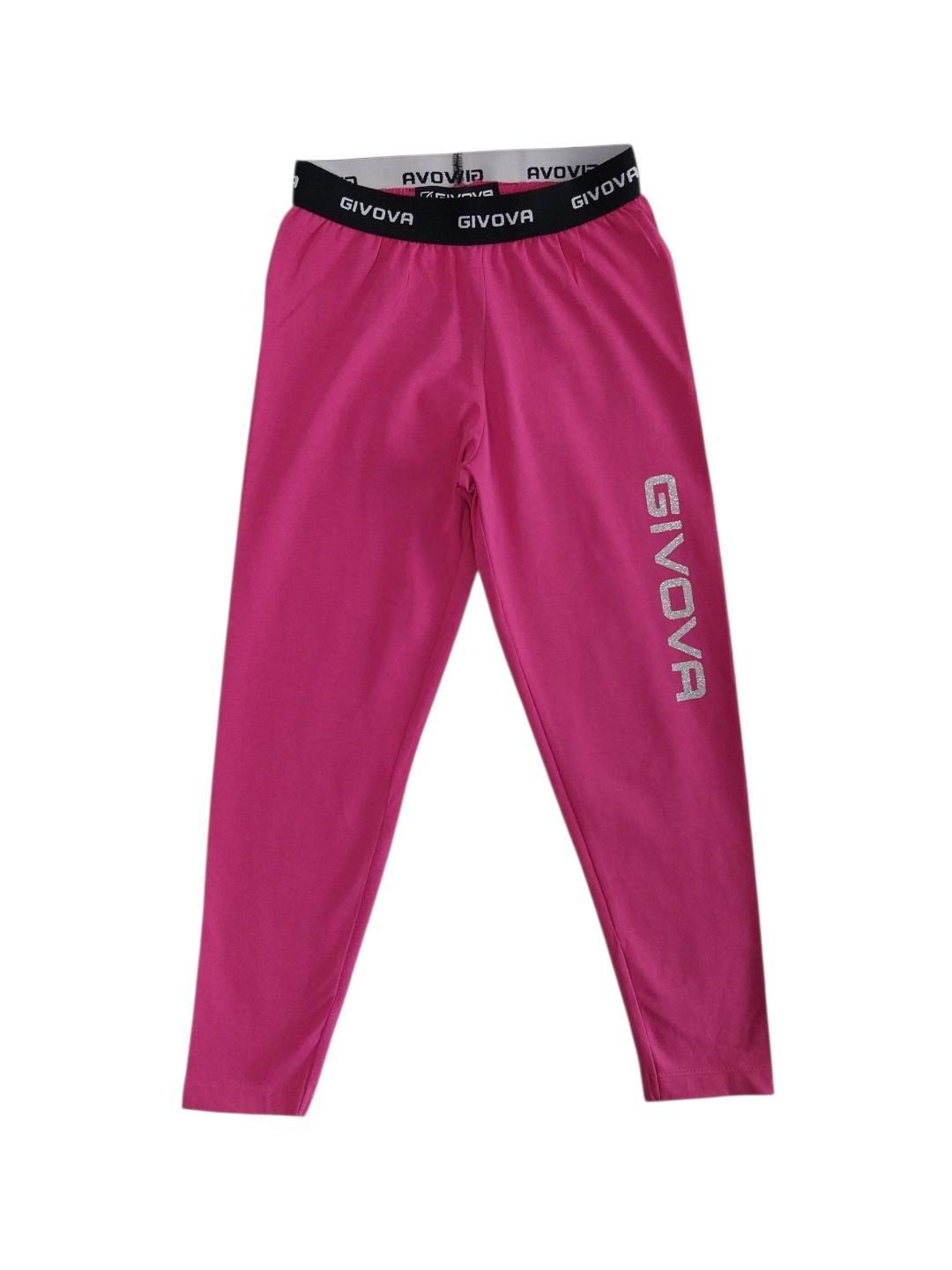 Leggings bambina elasticizzato Givova Fucsia
