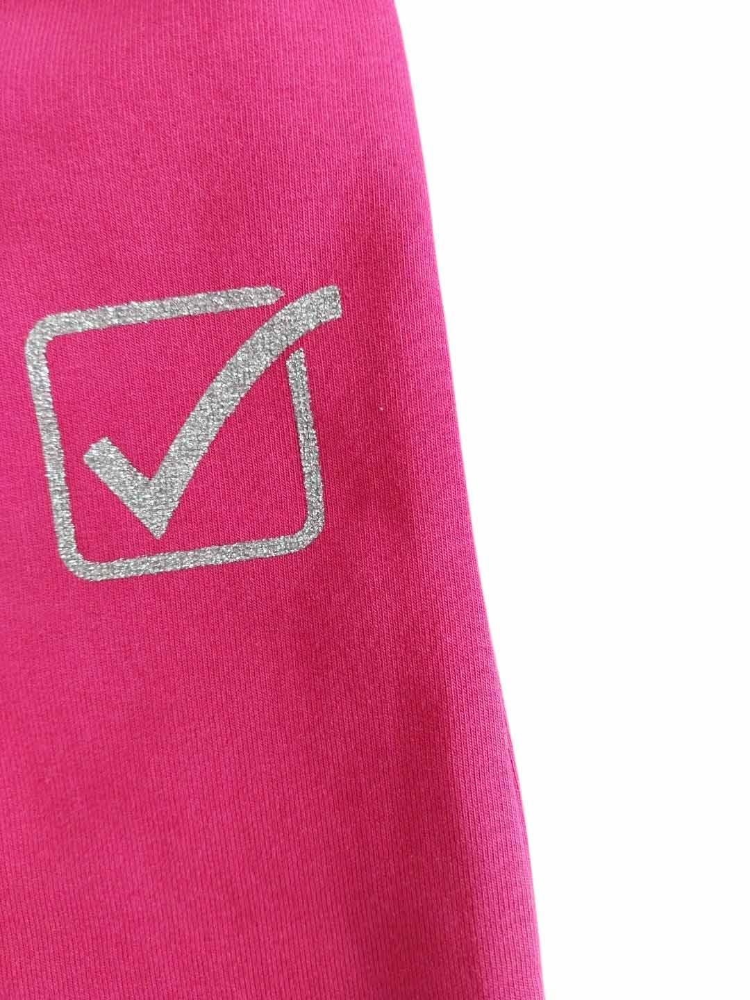 Tuta Givova felpata full zip neonata con cappuccio e glitter
