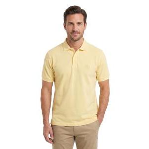 Polo classica uomo  cotone piquet giallo