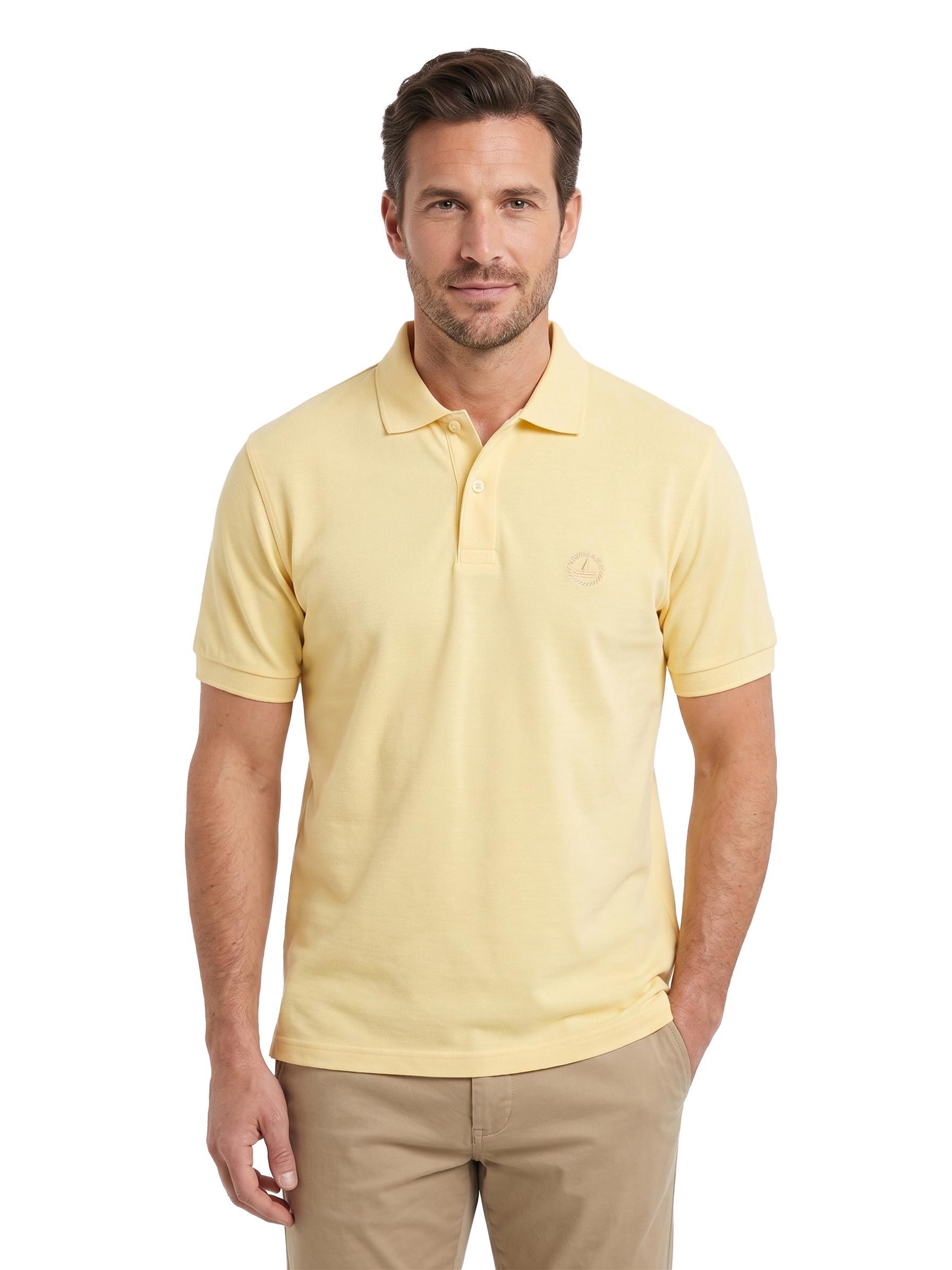 polo-classica-uomo-navigare-cotone-piquet-giallo-01 Polo classica uomo Navigare cotone piquet giallo