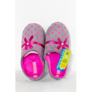 Ciabatta zeppa pois + nastro e fiocco fuxia