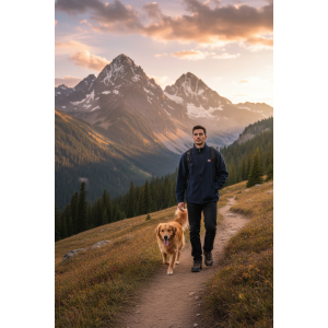 Felpa in pile da uomo oversize