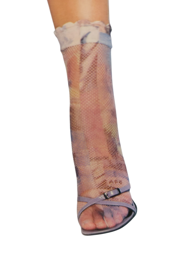 levante calzino rete fantasia - foto 1