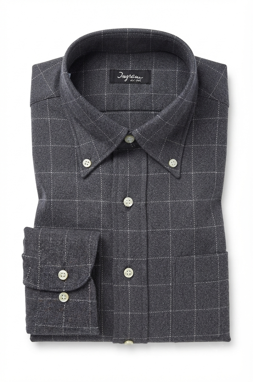 camicia-flanella-01 Camicia flanella di cotone Ingram