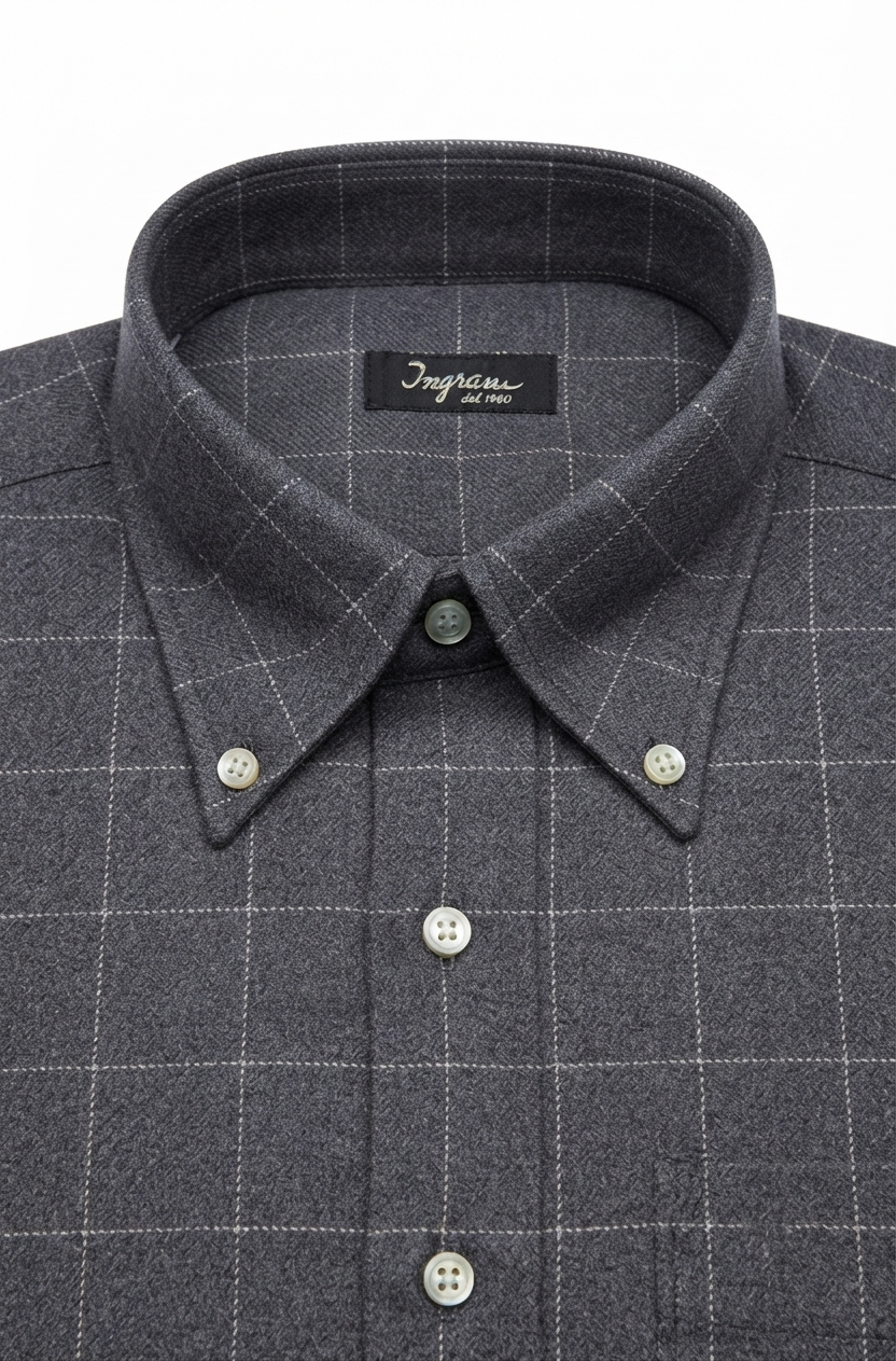 camicia-flanella-02 Camicia flanella di cotone Ingram