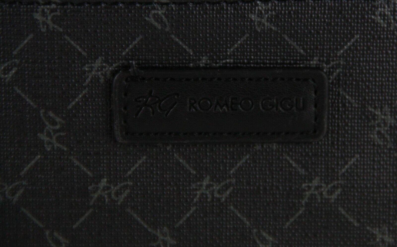 Borsa porta PC e portadocumenti Romeo Gigli similpelle nero grigio