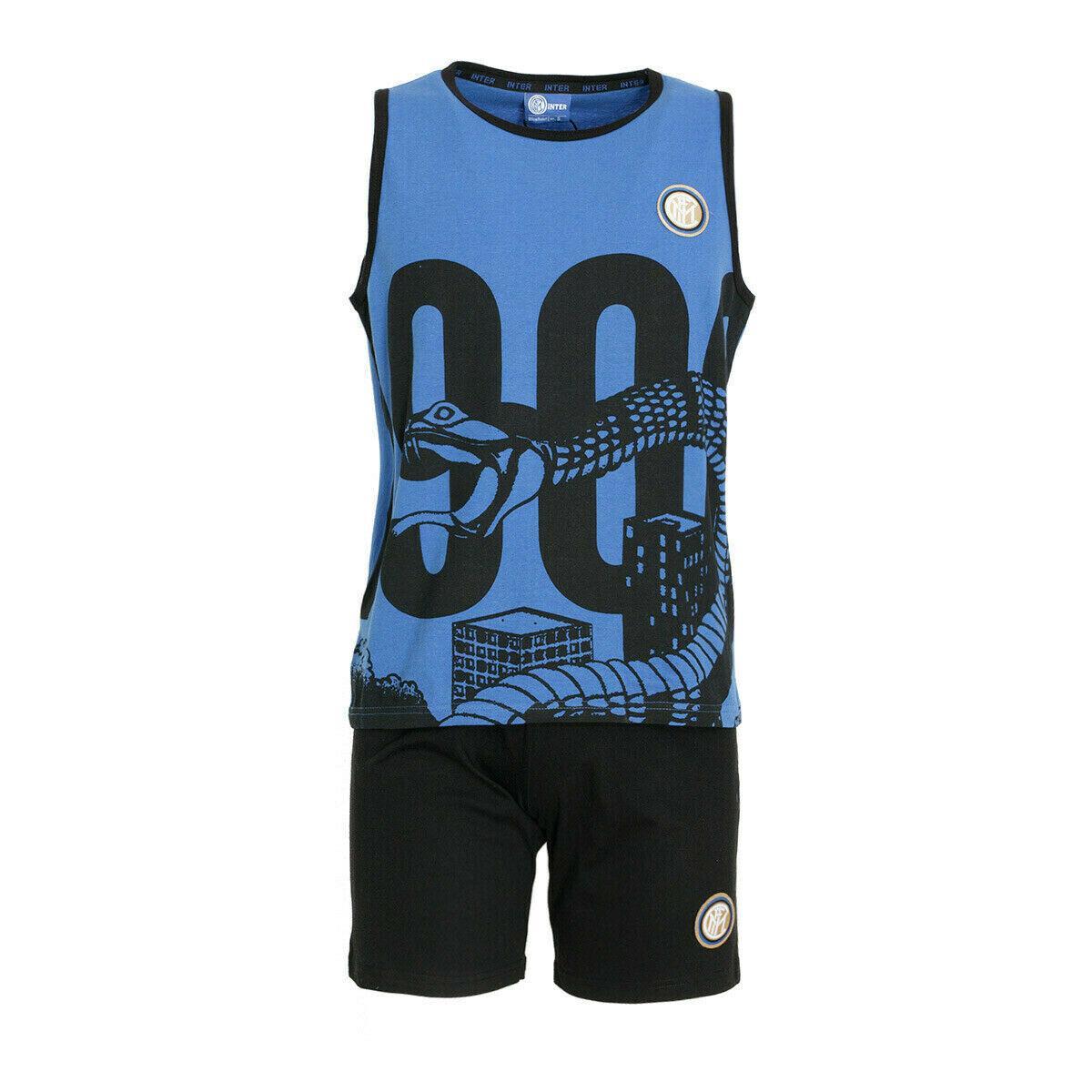 Pigiama estivo da bambino compatibile con Inter