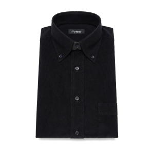 Camicia in velluto a costine nero