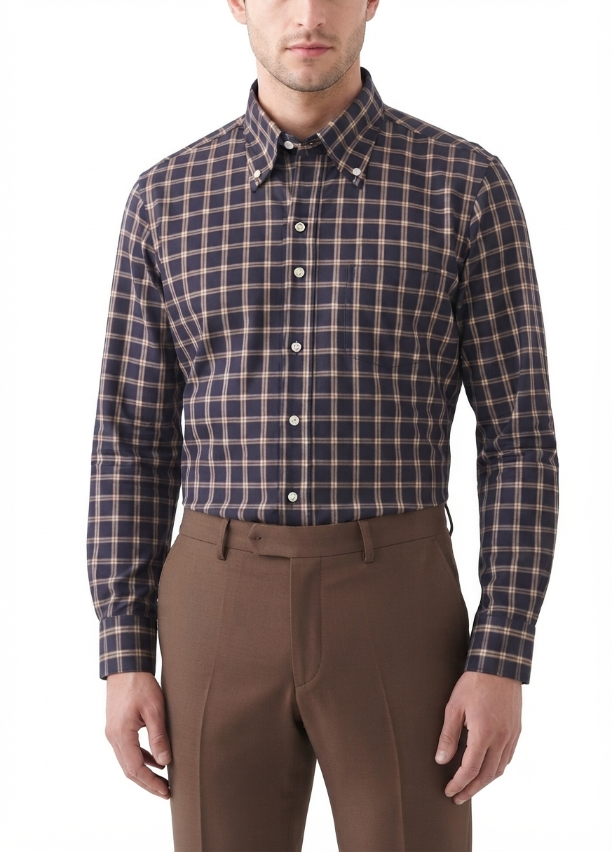 camicia-ingram-flanella-01 Camicia flanella leggera di cotone Ingram