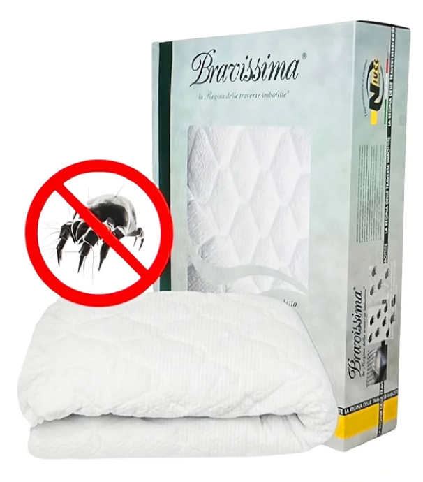 niucci coprimaterasso spugna c/traversa imbottita matr. bianco - foto 1