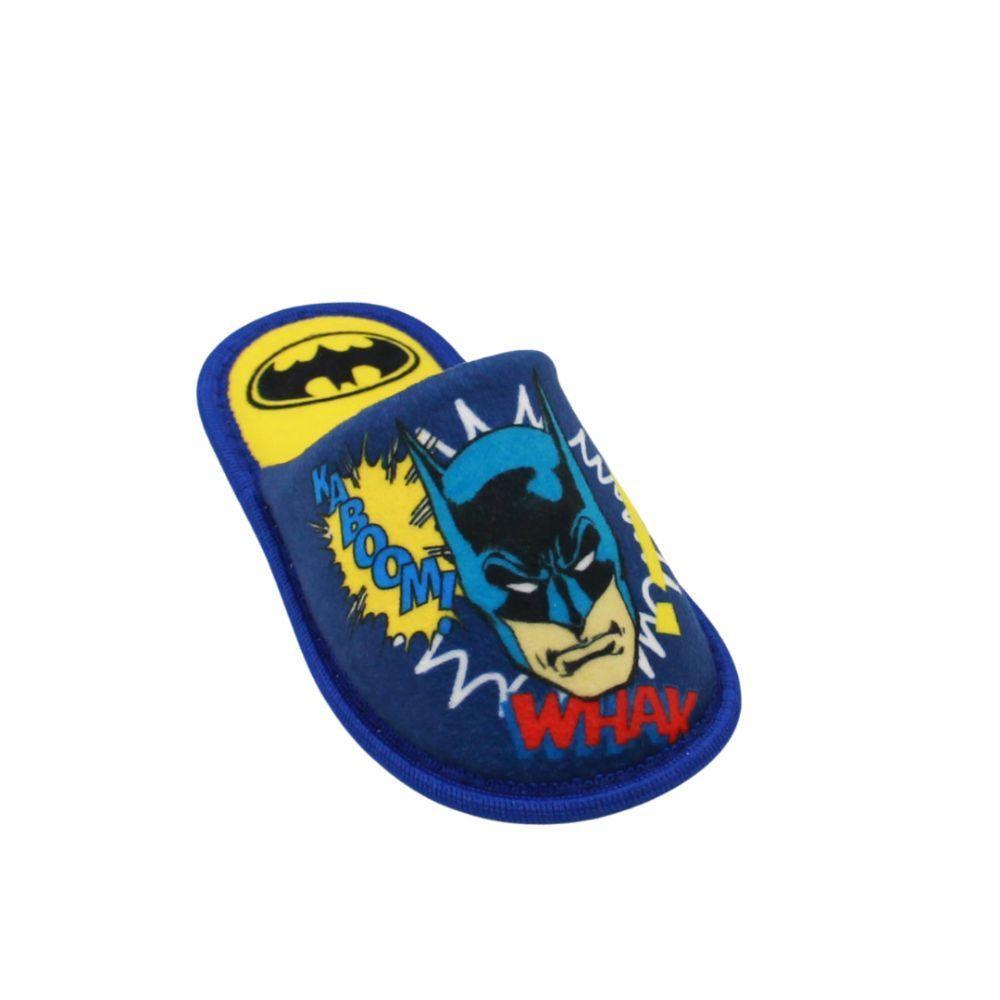Pantofola Invernale Batman bambino in tessuto con suola in gomma Blu royal