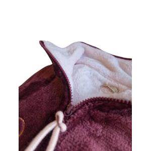 Pigiama calibrato da donna in pile  bordeaux