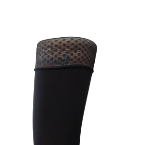 Parigina autoreggente coprente 40 den con fascia silic0ne nero