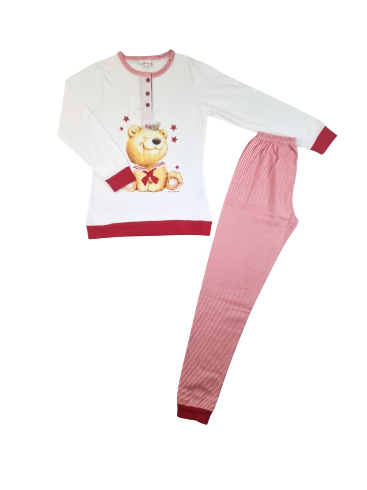 Pigiama cotone jersey ragazza Buccia di Mela