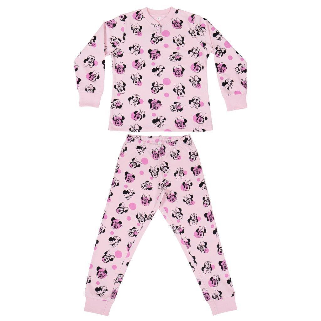 Pigiama caldo cotone da bambina Minnie