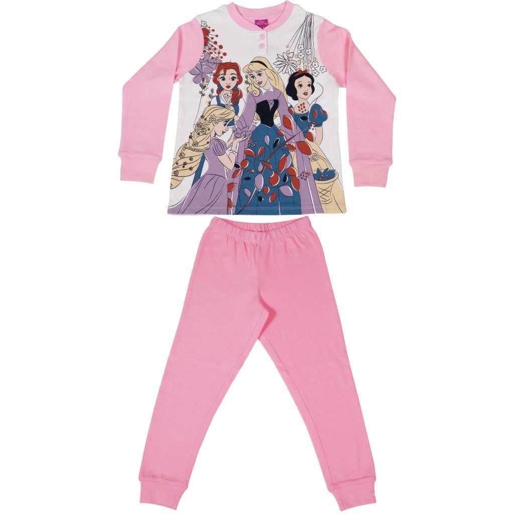 Pigiama caldo cotone da bambina Principesse Disney