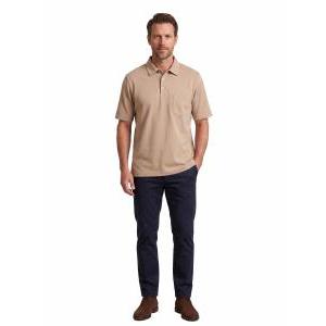 Polo vintage  l'alpina uomo filo scozia beige