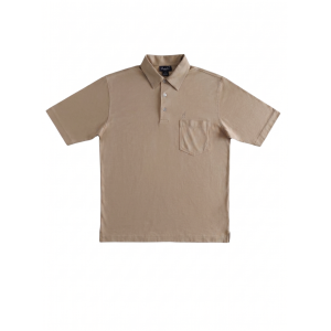 Polo vintage  l'alpina uomo filo scozia beige